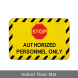 Authorized Personnel Only Floor Mats