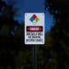 No Smoking No Open Flames Aluminum Sign (Reflective)