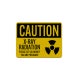 X Ray Radiation Aluminum Sign (Reflective)