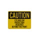 Eye & Ear Protection Required Beyond This Point Aluminum Sign (Reflective)