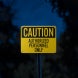 Caution Authorized Personnel Only Aluminum Sign (Reflective)