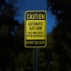 Automatic Gate Arm Aluminum Sign (Reflective)
