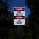 Bilingual OSHA High Voltage Aluminum Sign (Reflective)