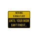 Funny Security Aluminum Sign (Reflective)