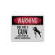 Funny Beware Of Dog Aluminum Sign (Reflective)