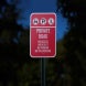 Not A Public Road Aluminum Sign (Reflective)