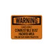OSHA Combustible Dust Hazard Area Aluminum Sign (Reflective)