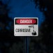 OSHA Corrosive hazard Aluminum Sign (Reflective)