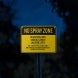 No Spray Zone Residential Area Aluminum Sign (Reflective)