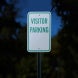 Reserved Visitor Parking Aluminum Sign (Reflective)