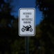Reserved For Motorcycle Parking Aluminum Sign (Reflective)