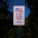 Military Veteran Parking Aluminum Sign (Reflective)