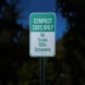Compact Cars Only Aluminum Sign (Reflective)