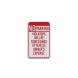No Parking, Violators Towed Away Decal (EGR Reflective)