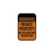 No Trespassing No Hunting Aluminum Sign (Reflective)