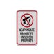 Weapons Are Prohibited On School Property Aluminum Sign (Reflective)