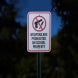 Weapons Are Prohibited On School Property Aluminum Sign (Reflective)