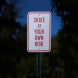 Skate At Your Own Risk Aluminum Sign (Reflective)