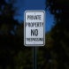 Minnesota No Trespassing Aluminum Sign (Reflective)