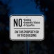 No Smoking Smokeless Tobacco Aluminum Sign (Reflective)