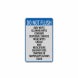 Bathroom Etiquettes Aluminum Sign (Reflective)