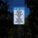 Bathroom Etiquettes Aluminum Sign (Reflective)