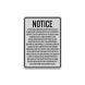 Wisconsin Agritourism Liability Aluminum Sign (Reflective)