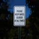 Please Keep Gates Closed Aluminum Sign (Reflective)