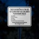 No Running No Rock Throwing Aluminum Sign (Reflective)