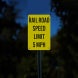 Railroad Speed Limit 5 MPH Aluminum Sign (Reflective)