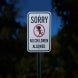 Sorry No Children Allowed Aluminum Sign (Reflective)