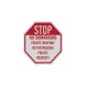 Stop No Turn Around Aluminum Sign (Reflective)