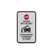 Bilingual Stop Stay Back Until Gate Rises Aluminum Sign (Reflective)