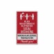 We Ask Customers To Practice Social Distancing Aluminum Sign (Reflective)
