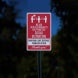We Ask Customers To Practice Social Distancing Aluminum Sign (Reflective)