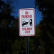 No Parking Tow Away Zone Aluminum Sign (EGR Reflective)