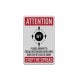 Social Distancing Guidelines Stop The Spread Aluminum Sign (Reflective)