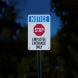 Stop Employee Entrance Only Aluminum Sign (Reflective)
