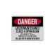 Laser Maintenance Class 4 Aluminum Sign (Reflective)
