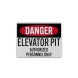 OSHA Elevator Pit Authorized Personnel Only Aluminum Sign (Reflective)