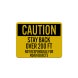 OSHA Not Responsible For Road Objects Aluminum Sign (Reflective)
