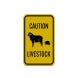 Livestock Sheep Lamp Symbol Aluminum Sign (Reflective)