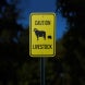 Livestock Sheep Lamp Symbol Aluminum Sign (Reflective)