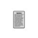 Kentucky Agritourism Liability Aluminum Sign (Reflective)