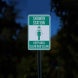 Shower Station Keep Area Clear & Clean Aluminum Sign (Reflective)