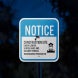 Under Camera Surveillance Aluminum Sign (Reflective)