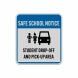 Student Drop Off & Pick Up Area Aluminum Sign (Reflective)