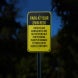Owners & Management Are Not Responsible For Injury Aluminum Sign (Reflective)