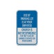 Use Of Parking Lot Is At Your Own Risk Aluminum Sign (Reflective)