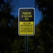 This Is An Unsecured Lot Aluminum Sign (Reflective)